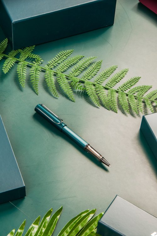 LAMY TAIWAN 官方旗艦館 LAMY AL STAR petrol 限量 鋼珠筆 筆袋禮盒 - 森綠藍