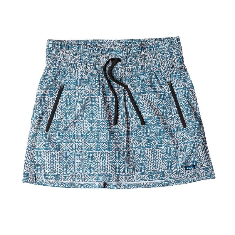 【KAVU】Just Beachy Women's Drawstring Beach Skirt Beach Thoughts #6176 - กางเกงขาสั้น - เส้นใยสังเคราะห์ หลากหลายสี