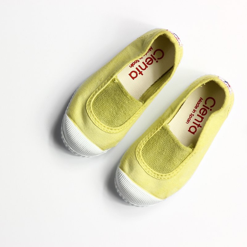 Spanish nationals canvas shoes shoes size CIENTA savory lemon yellow shoes 7599715 - Kids' Shoes - Cotton & Hemp Yellow