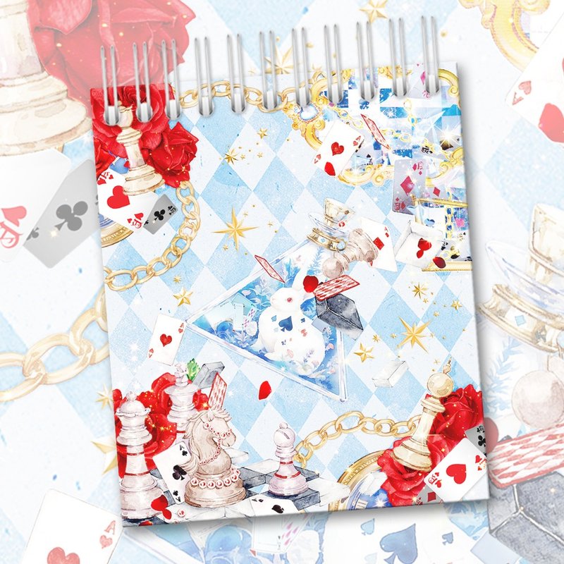 Biyacraft Collage book 'Blue rabbit' - 筆記本/手帳 - 紙 藍色