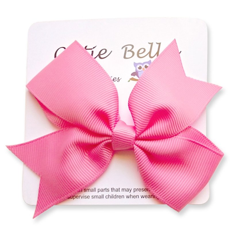 Cutie Bella Dreamy Bowknot Handmade Hair Accessories Full Covered Fabric Bow Stretch Hairpin-Smitten - Hair Accessories - Polyester 