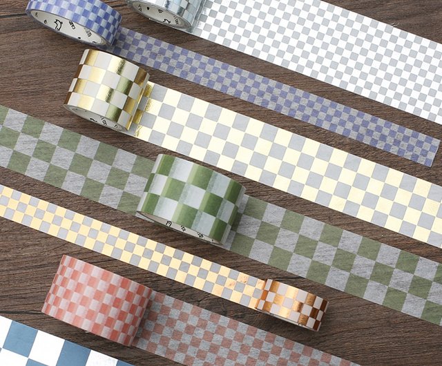 信的戀人手帳和紙膠帶方眼格四色燙金四色創意簡約手賬裝飾素材 設計館notefor 信的戀人 紙膠帶 Pinkoi