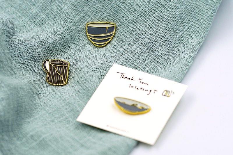 Pin . Thank you Kintsugi - Badges & Pins - Other Metals 