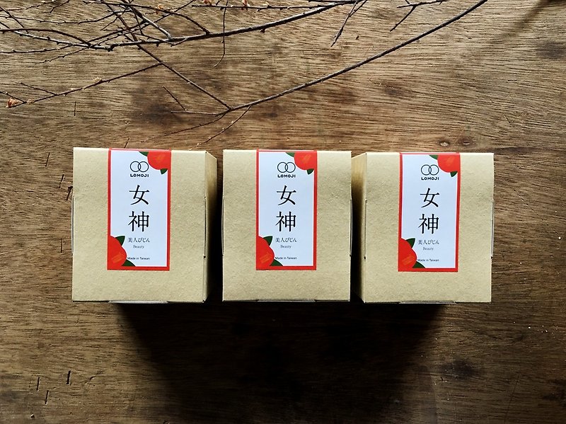 三盒團購價 寵愛女人【 女神茶30天保養】樂木集100%天然漢方茶 - 茶葉/茶包 - 新鮮食材 紅色