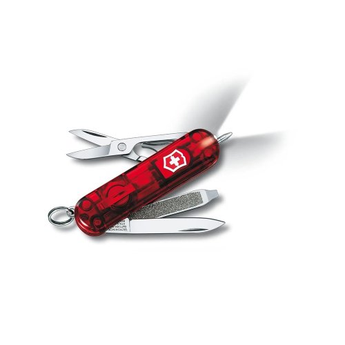城市視角 VICTORINOX 瑞士維氏 瑞士刀 Lite 7用 58mm 透紅 0.6226.T