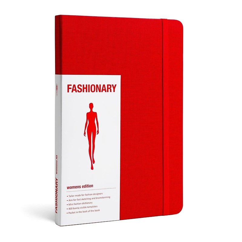 FASHIONARY hand-painted book/ female version/ A5/ red - Notebooks & Journals - Paper 