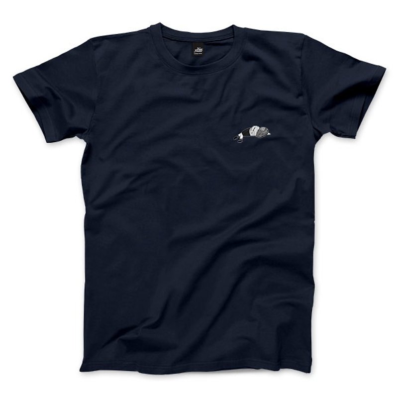 Sleep of Time Travel-Navy-Unisex T-shirt - Men's T-Shirts & Tops - Cotton & Hemp Blue