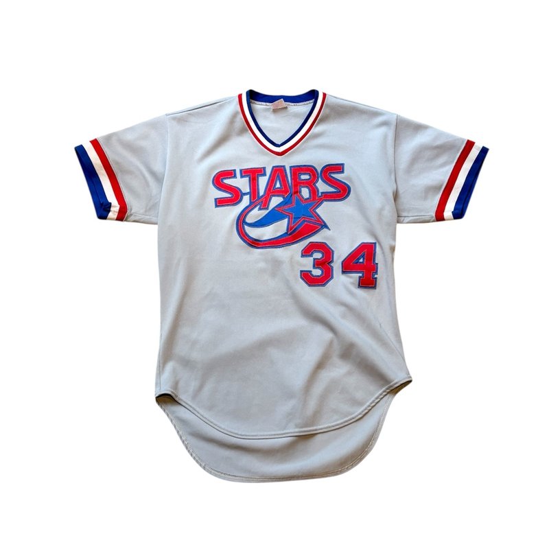 80s Rawlings stars 滾邊冰球運動上衣 - 男 T 恤 - 聚酯纖維 多色