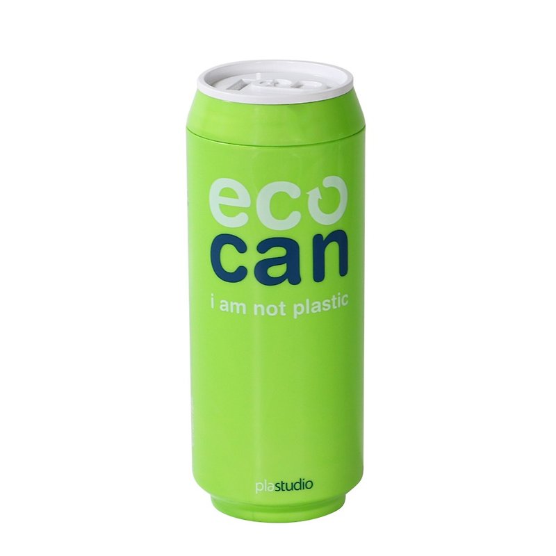 PLAStudio  - クリエイティブデザイン - コーンカップ -  ECO CAN Green  -  420ml - マグカップ - サステナブル素材 グリーン