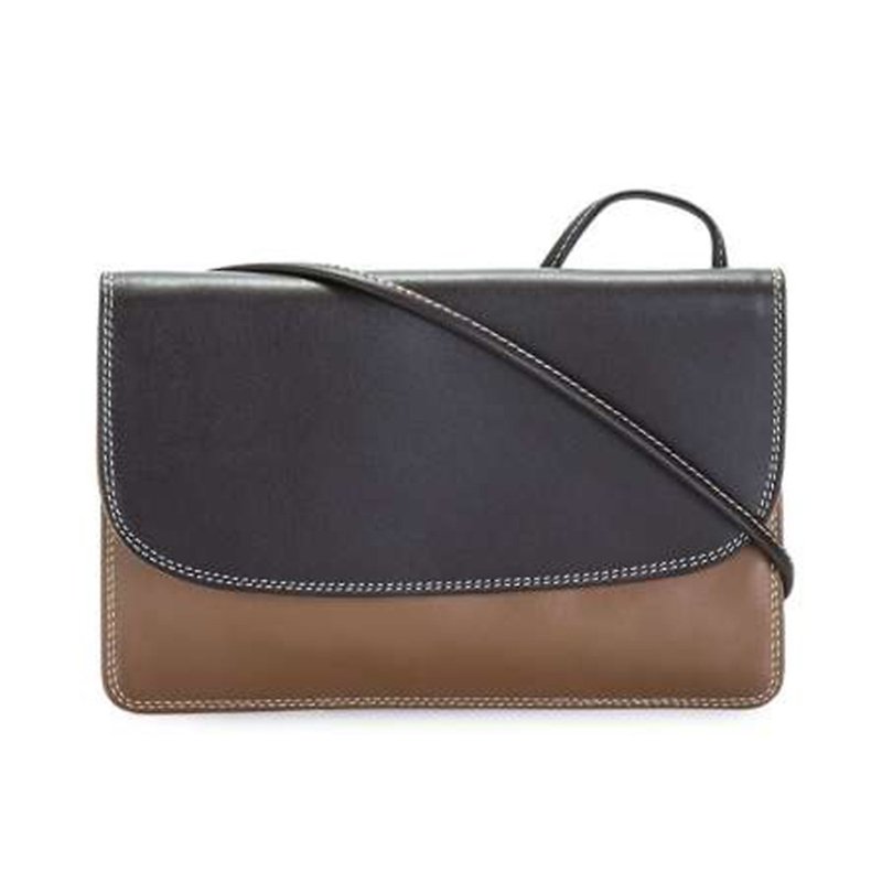 [Mywalit] Cross-back small flat bag-Mocha coffee 1201-128 - Messenger Bags & Sling Bags - Genuine Leather 