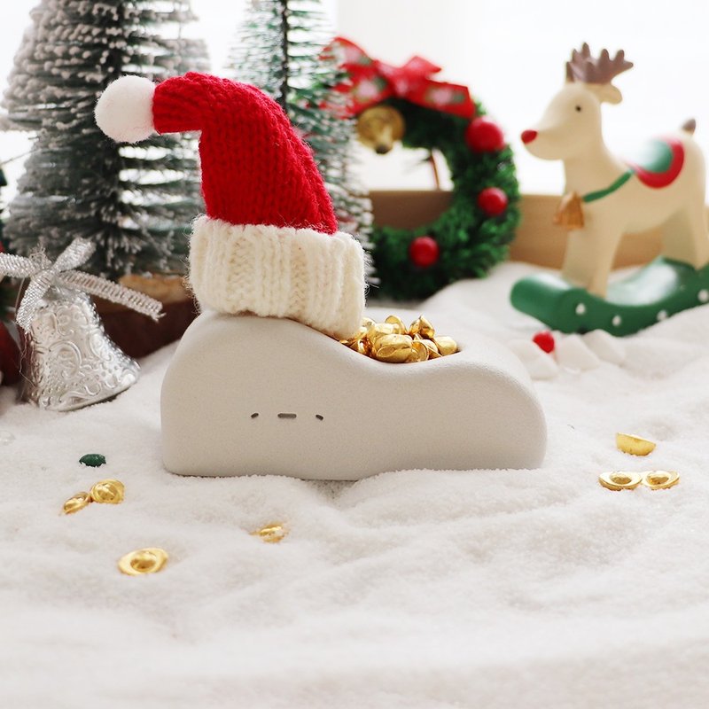 聖誕限定 I 預購 I 懵懵 小久淘 金飯丸 I 水泥器皿 (附包裝) - 擺飾/家飾品 - 其他材質 紅色