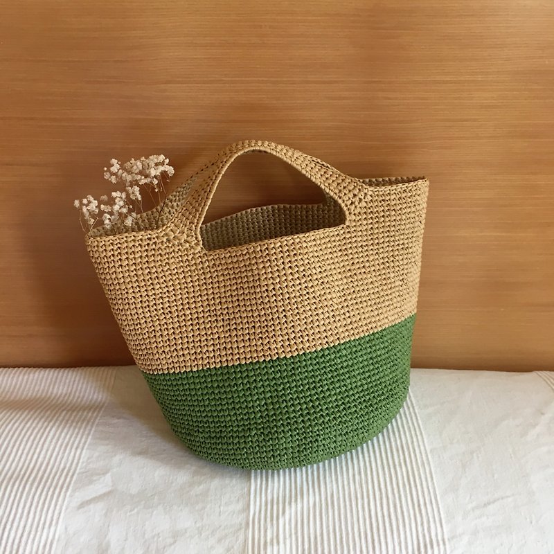 hm2. Lafite paper fiber woven bag L | Customized color selection - Handbags & Totes - Paper Multicolor