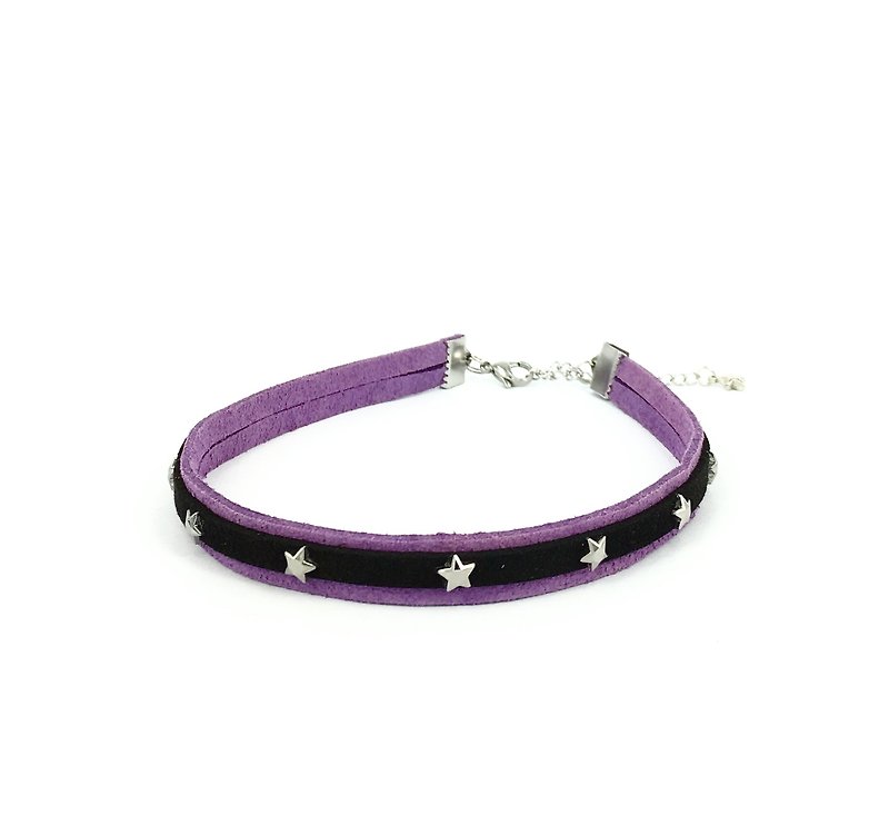 紫色星星頸鍊 - 項鍊 - 其他材質 紫色
