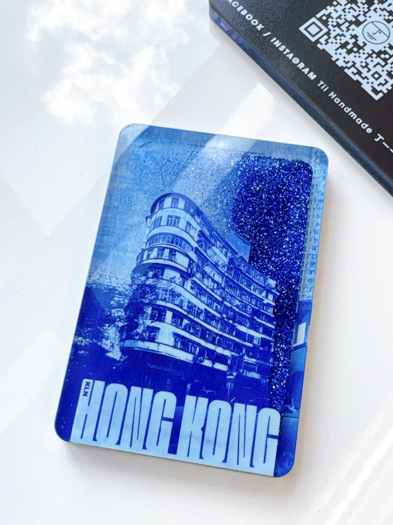 【新品】藍曬香港 | 流沙磁石2 手撕質感和紙連加厚保護套 - 磁鐵 - 塑膠 藍色
