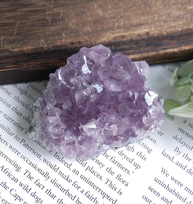 Amethyst 巴西產地 原皮紫水晶 晶簇 天然礦石 原礦 - 擺飾/家飾品 - 其他材質 