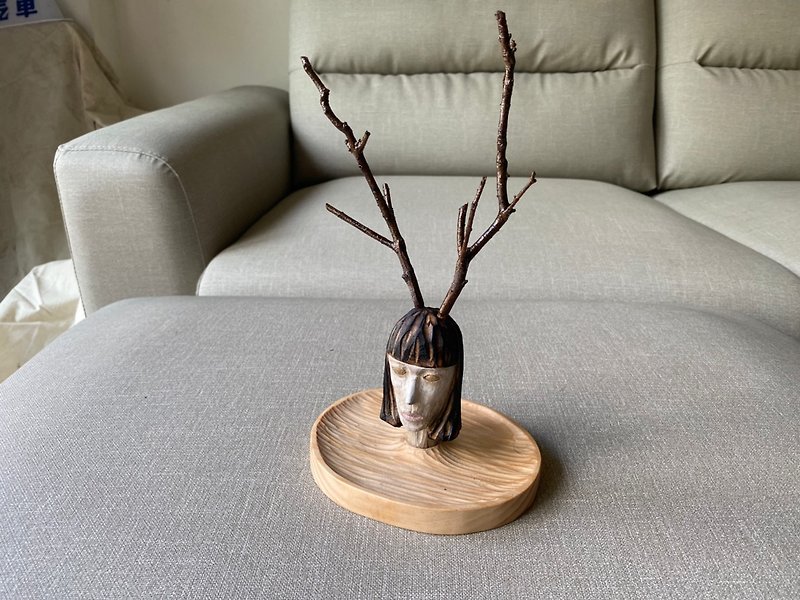 鹿子-しかこ-shikako -飾品盤 - 擺飾/家飾品 - 木頭 