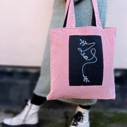 StitchScetch everyday exclusive velvet shoulder bag for shopping with handmade embroidery