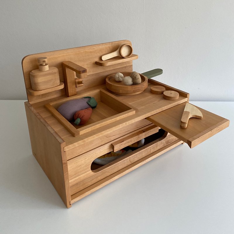 木頭 寶寶/兒童玩具/玩偶 白色 - Wooden toy kitchen, For a little chef