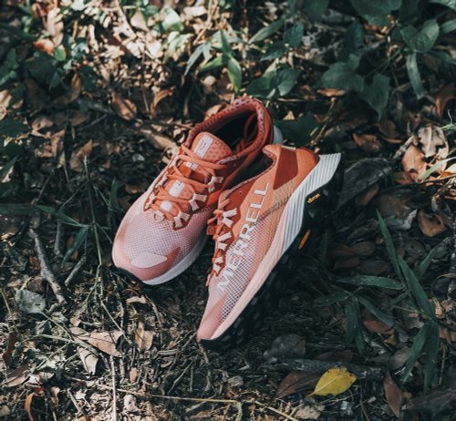 米蘭皮鞋Milano MERRELL MTL LONG SKY 2戶外反光輕量越野鞋 女鞋-蜜桃橘
