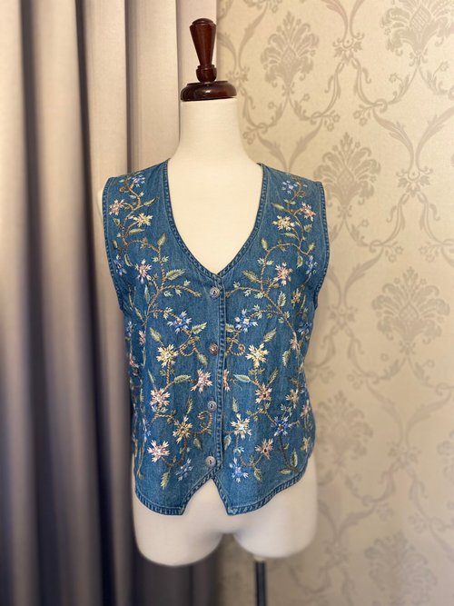 ヴィンテージリバーシブル花柄刺繍ベスト FREAK'S STORE/花柄刺繍 ベスト｜Daytona Park(FREAK'S STORE