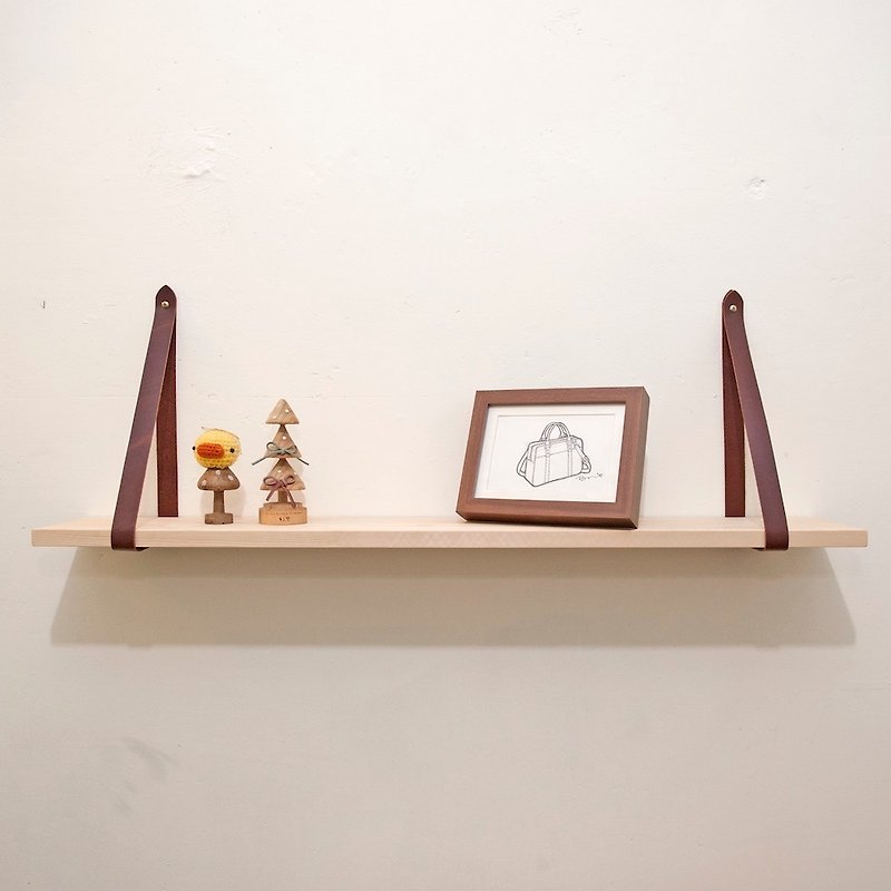 Be Two ∣ 80cm pine solid wood partition shelf leather storage laminate hand-polished - Wood, Bamboo & Paper - Wood Brown