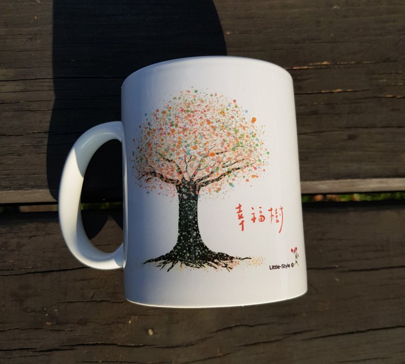 Mug-Happiness Tree (Customized) - Mugs - Pottery White