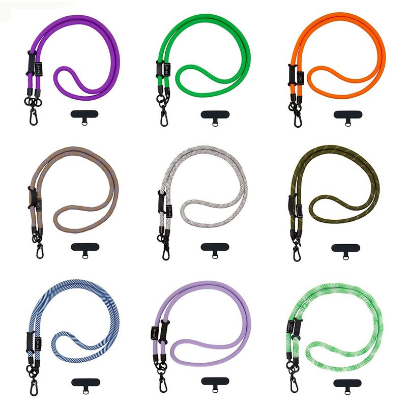 UPICK original life mobile phone lanyard crossbody strong and durable anti-fall and anti-lost shoulder strap lanyard with pendant - Keychains - Other Materials Multicolor