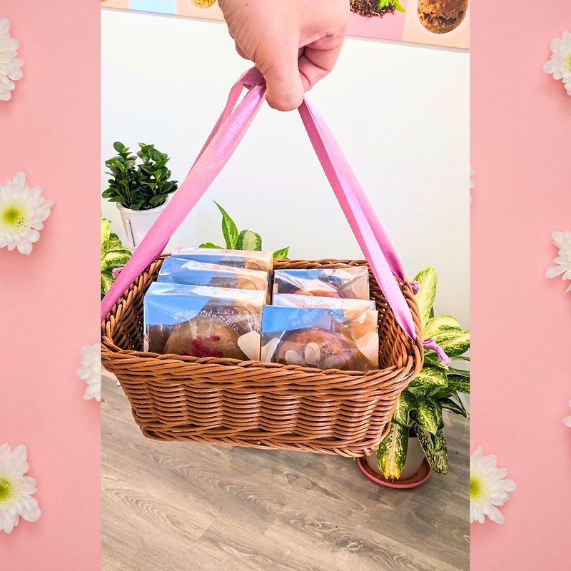 Scone picnic basket/ceremony essential/souvenir/early summer dessert/recommended Mother’s Day gift box - เค้กและของหวาน - อาหารสด หลากหลายสี