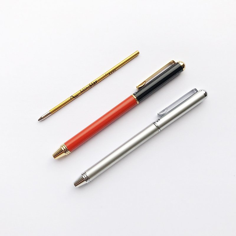 Ruiwentang Wallet Dedicated Pair Pen Set│Fundus Scenery - ปากกา - โลหะ สีเงิน