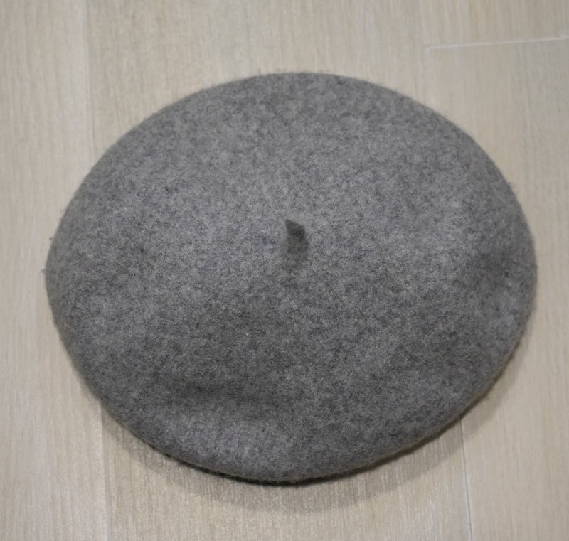 Wool Beret - Gray - Hats & Caps - Wool Gray