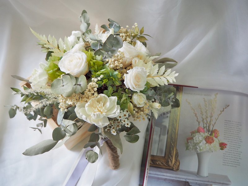 【GFD】Bridal Bouquet-No Withered Flowers/Dry Flowers/Wedding Bouquet/Bridal Bouquet - Dried Flowers & Bouquets - Plants & Flowers 