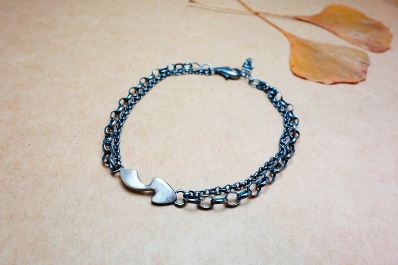 Sterling Silver Cherish Feather Necklace/Bracelet - สร้อยคอ - เงิน สีเงิน