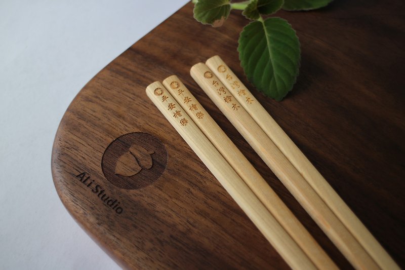 台灣檜木環保筷 平安檜樂 檜檜有錢款 - 筷子/筷架 - 木頭 
