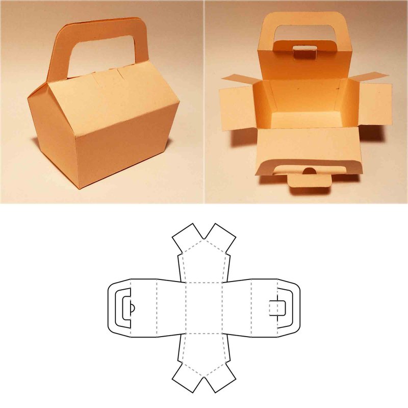 Tool box template, toolbox, tool kit, toolkit, briefcase box, SVG, DXF, PDF, A3 - 圖文模板設計 - 其他材質 