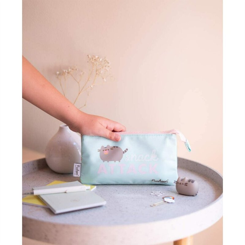 【Pusheen】 Multi-purpose Storage Pencil Case (Dessert Delight) - กล่องดินสอ/ถุงดินสอ - เส้นใยสังเคราะห์ หลากหลายสี