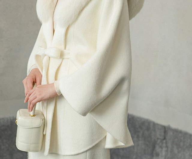 New Chinese style wool double-sided fox fur jacket - Shop New Chinese style wool double-sided fox fur jacket - Shop
