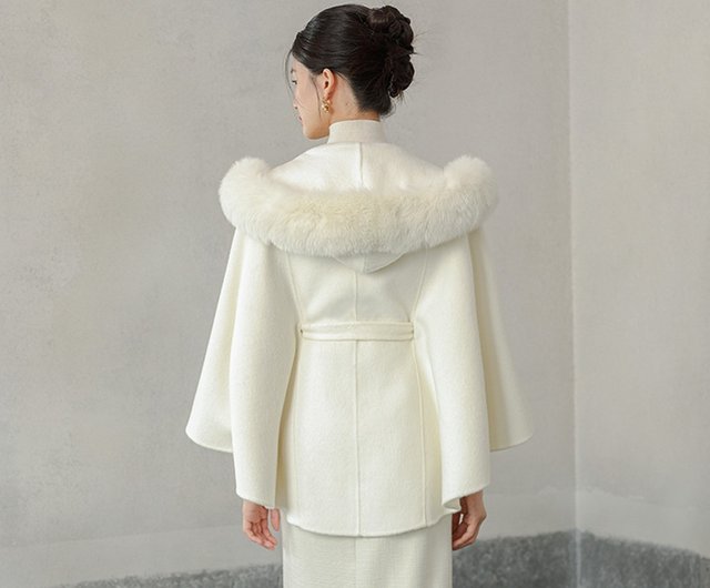 New Chinese style wool double-sided fox fur jacket - Shop