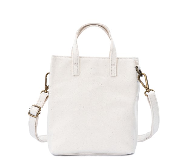 Dual shops Purpose White Leather Cross Body