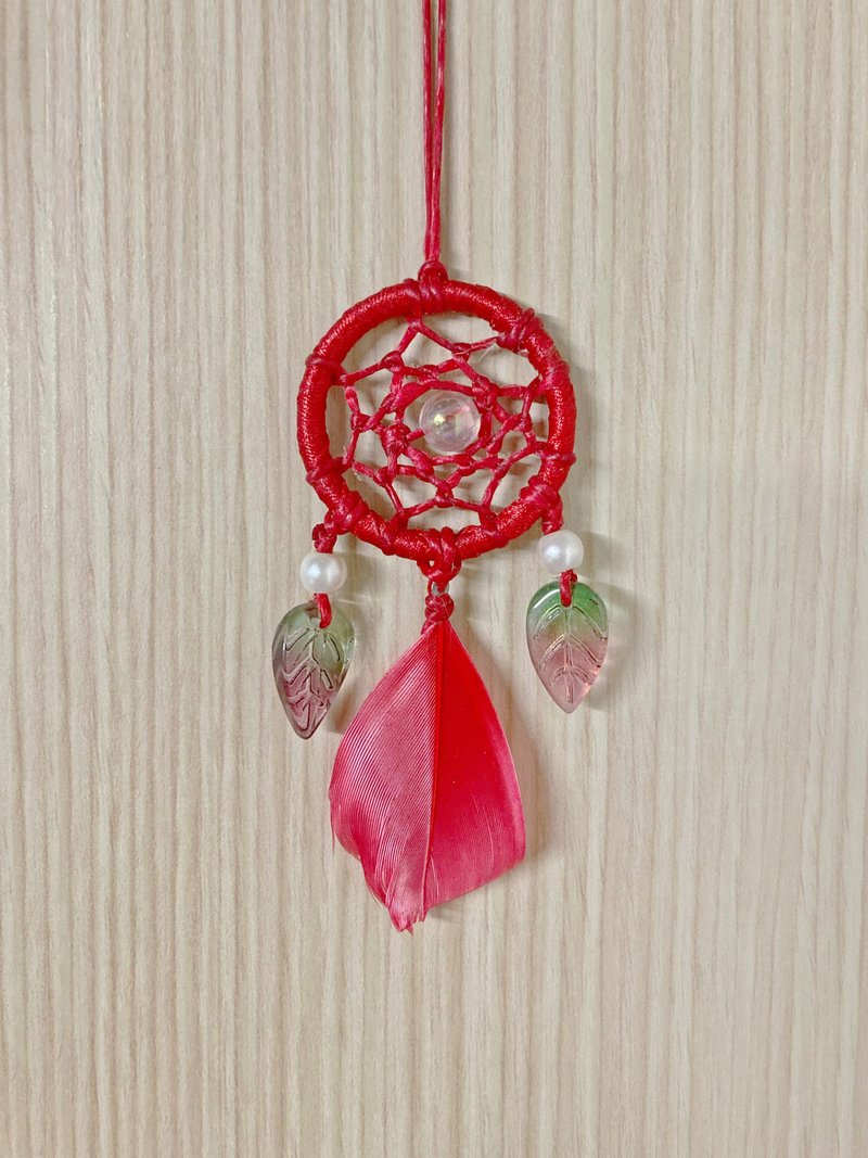 4 x 9 [Yue Color Follows Dreams] Handmade/Handmade Dream Catcher Pendant - พวงกุญแจ - วัสดุอื่นๆ หลากหลายสี