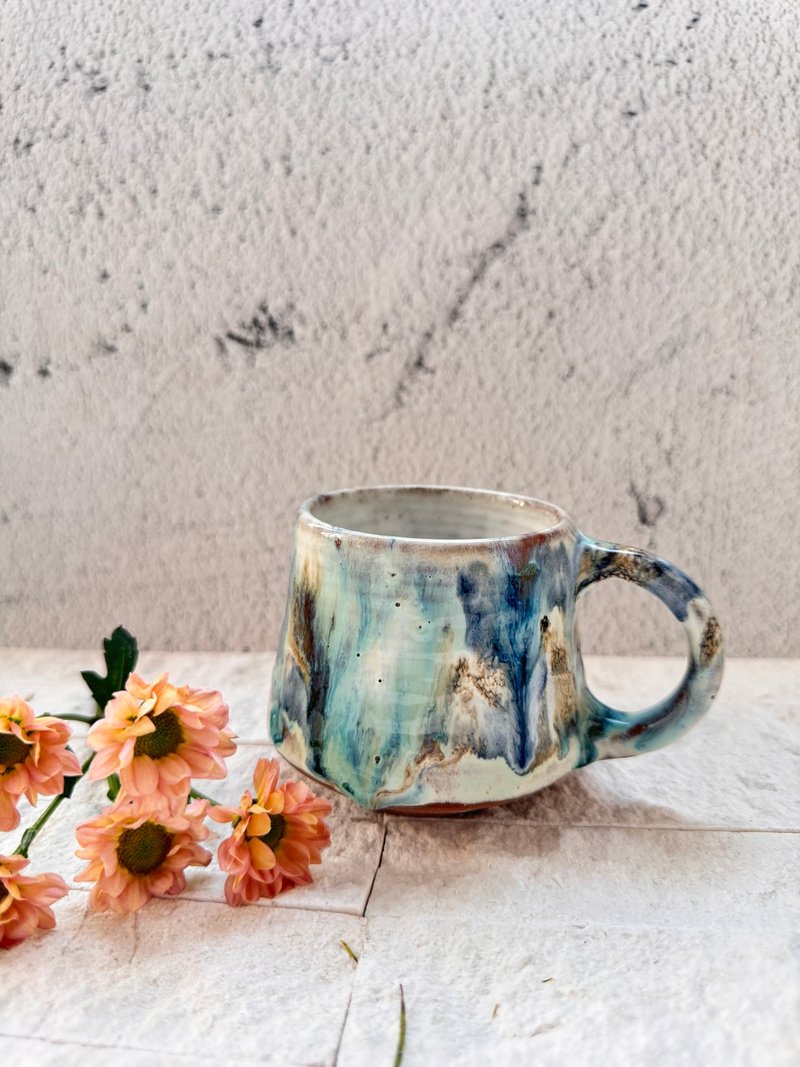 Watercolor smudge series mug - แก้วมัค/แก้วกาแฟ - ดินเผา หลากหลายสี