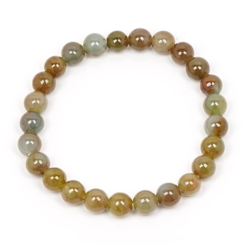 正佳珠寶 Gemsrich Jewelry 【正佳珠寶】翡翠 天然A貨晴底黃翡 6.8-7.3mm 天然A貨翡翠