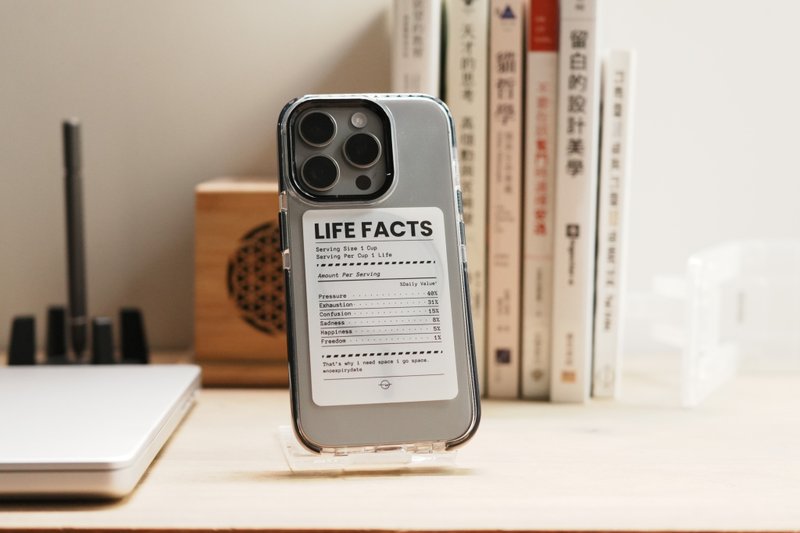 LIFE FACTS 人生成份表 MagSafe 手機殼 - 手機殼/手機套 - 塑膠 藍色