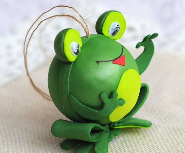 Frog car accessories. Frog car decor. Hanging frog ornament
