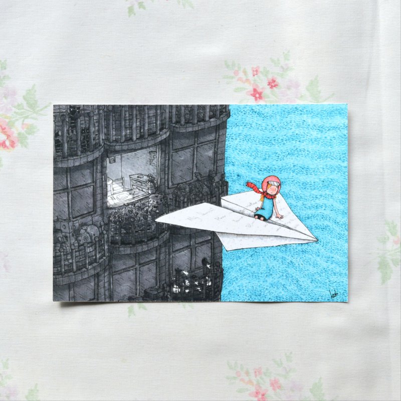 Postcard : Wait for me - Cards & Postcards - Paper Blue