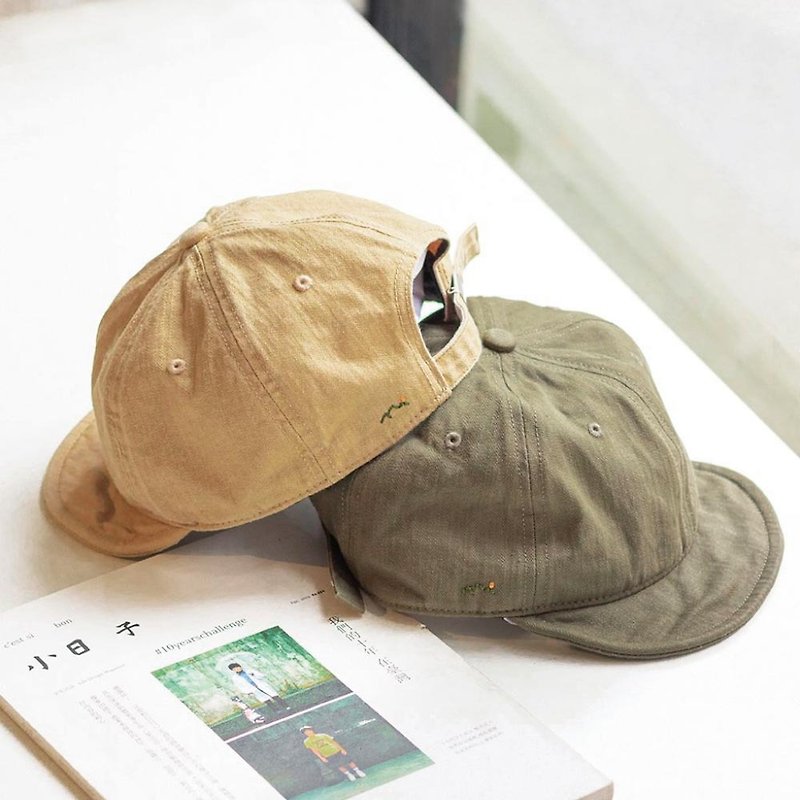 Washed short-brimmed old hat | Little Days - Hats & Caps - Cotton & Hemp 