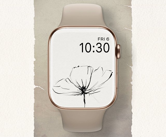 Apple Watchの壁紙 スマートウォッチのウォッチフェイスデジタルダウンロード フラワー 51 ショップ Lamadreams 壁紙 スタンプ アプリアイコン Pinkoi