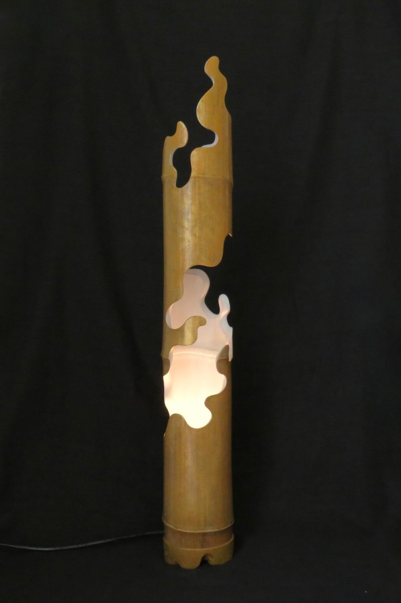 水龍 - 金風玉露孟宗竹流動感立燈 - 燈具/燈飾 - 竹 卡其色