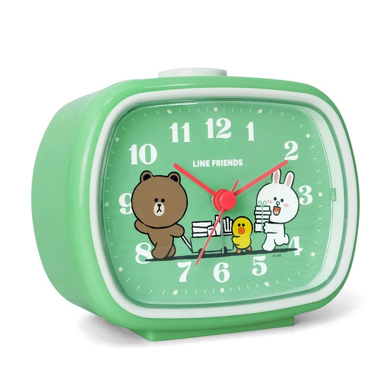 官方授權 LINE FRIENDS 一起愛地球鬧鐘 - 時鐘/鬧鐘 - 塑膠 綠色