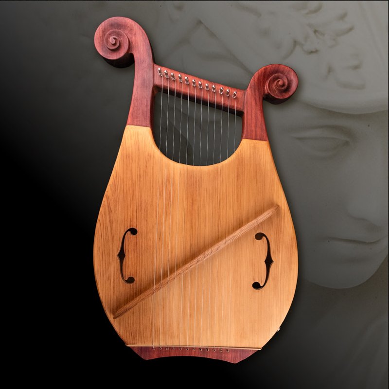12弦雅典娜 手工里拉琴 Lyre 萊雅琴  瑜伽 冥想 身心靈療癒樂器 - 吉他/樂器 - 木頭 