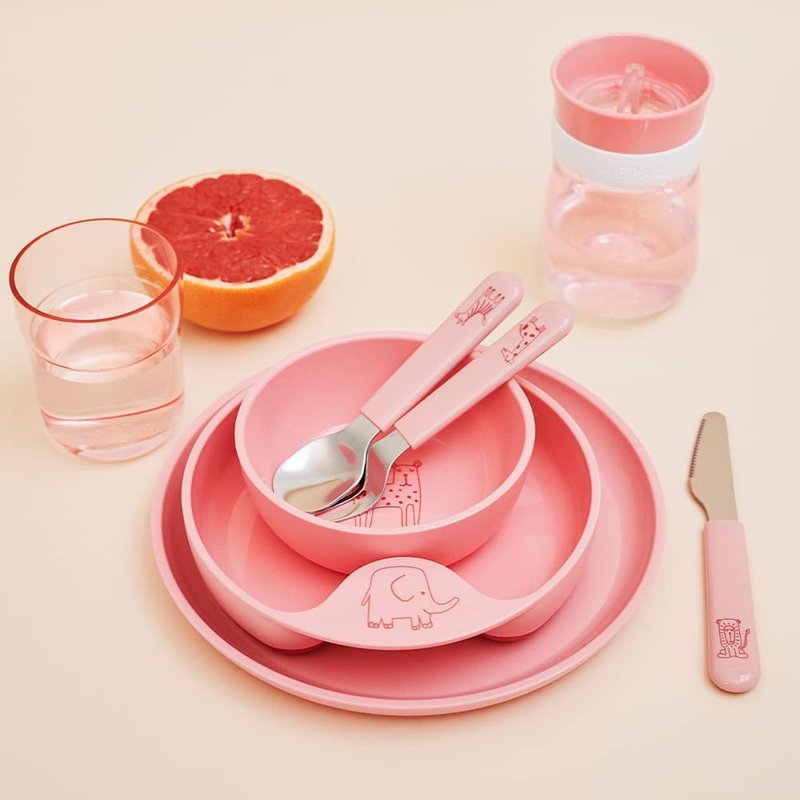 Mepal mio table spoon and kettle three-piece set / 4 types in total - Plates & Trays - Other Materials Pink